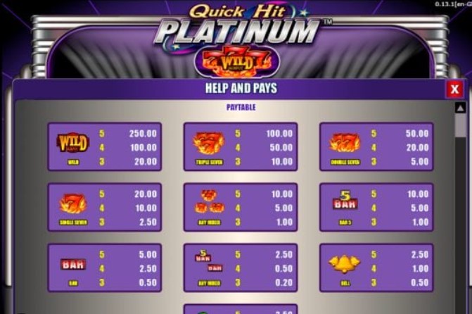 Quick Hit Platinum slot 2